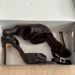 Elegant Brown High Heel Sandals